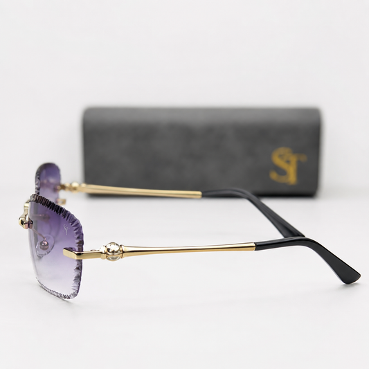 ST Amethyst Luxe Rimless Sunglasses