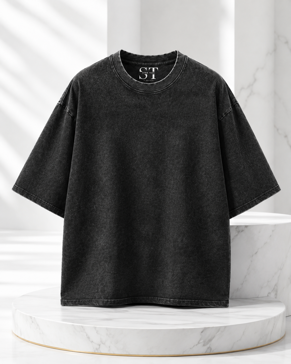 STAN Metamorph Butterfly Vintage-Wash T-Shirt – Black