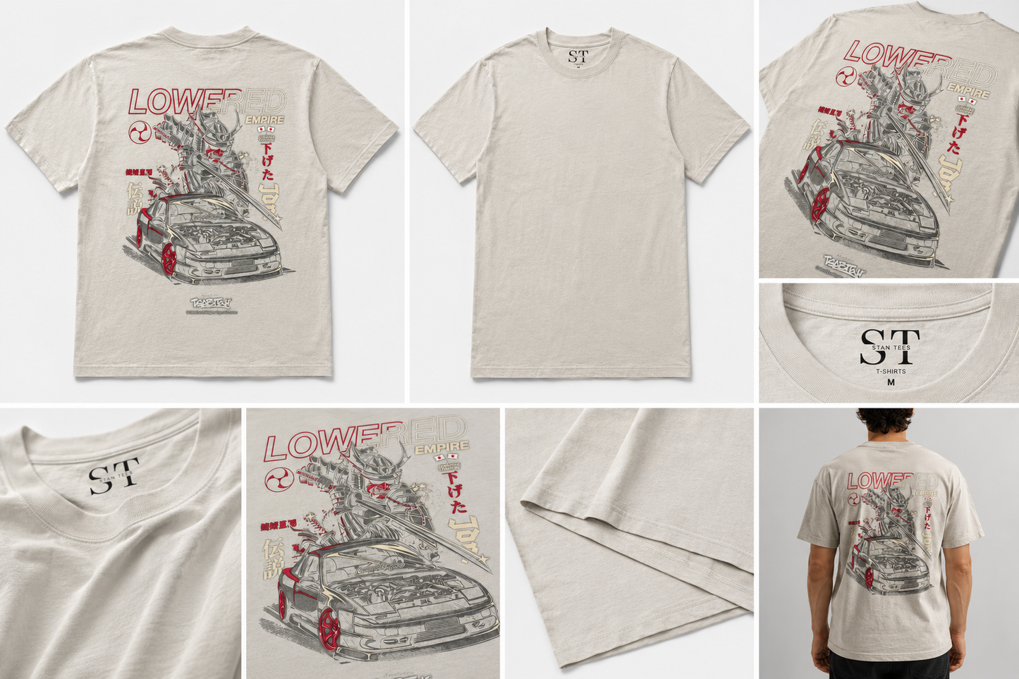 STAN Lowered Empire Graphic T-Shirt – Stone