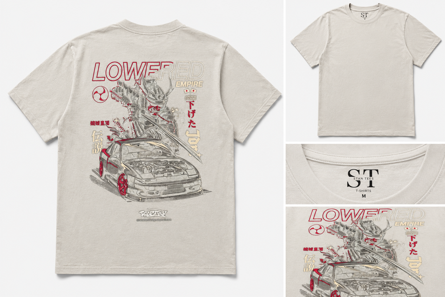 STAN Lowered Empire Graphic T-Shirt – Stone