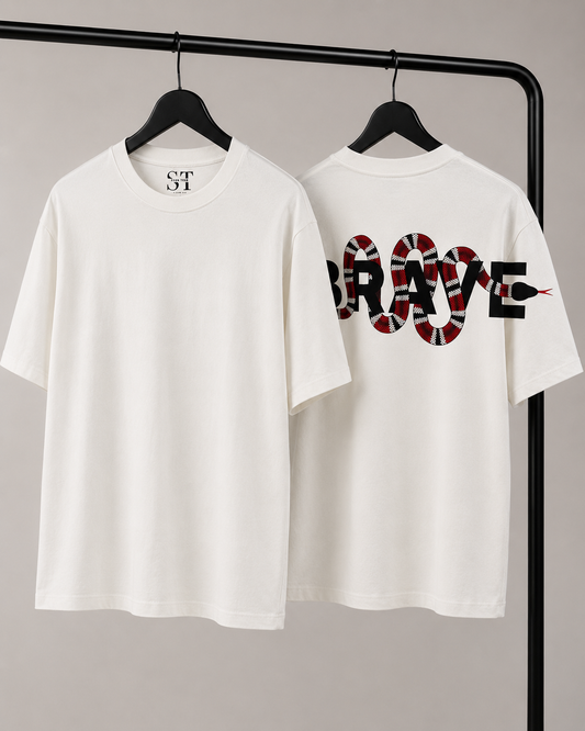 STAN Brave Serpent Graphic T-Shirt – White