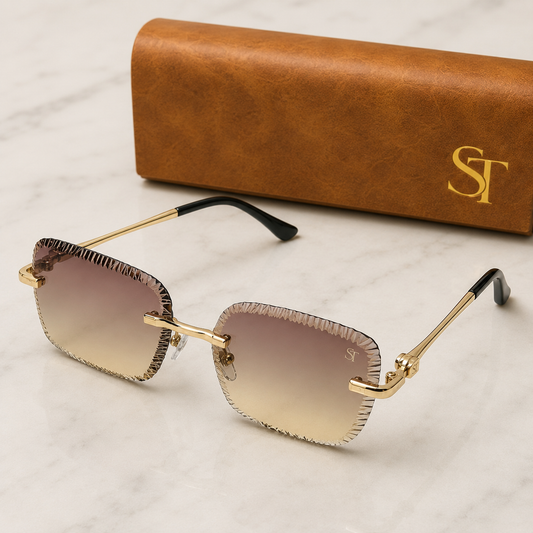 ST Luxury Rimless Unisex Sunglasses