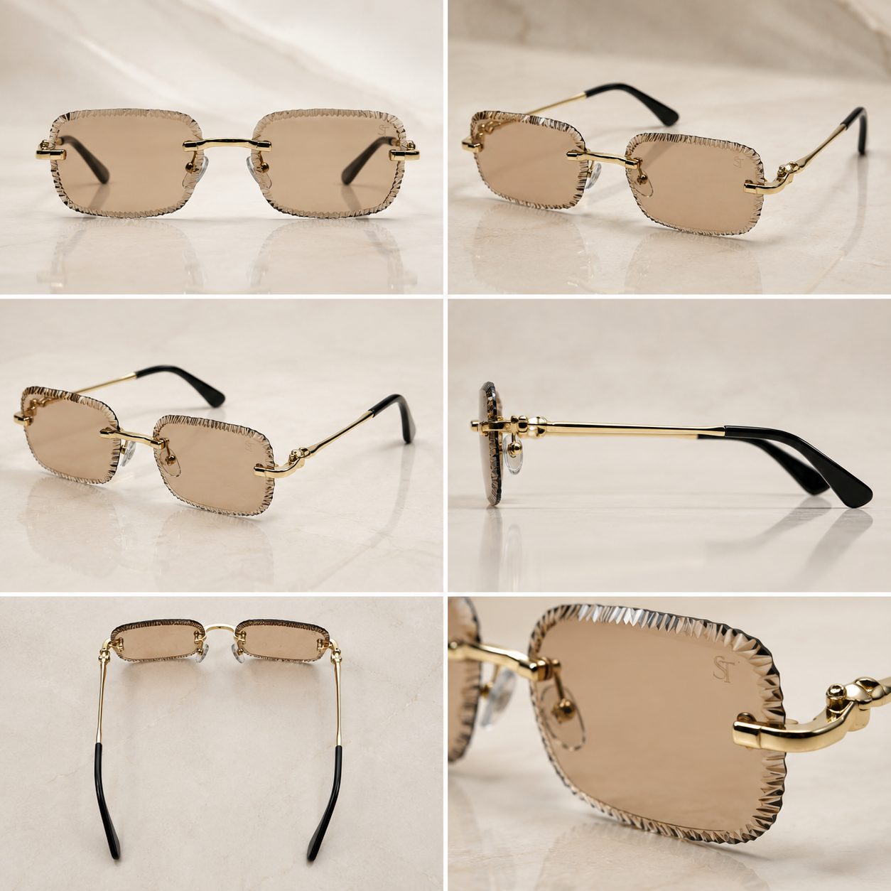 ST Crystal Champagne Sunglasses