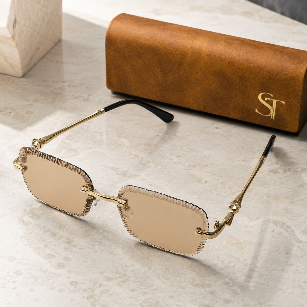 ST Crystal Champagne Sunglasses