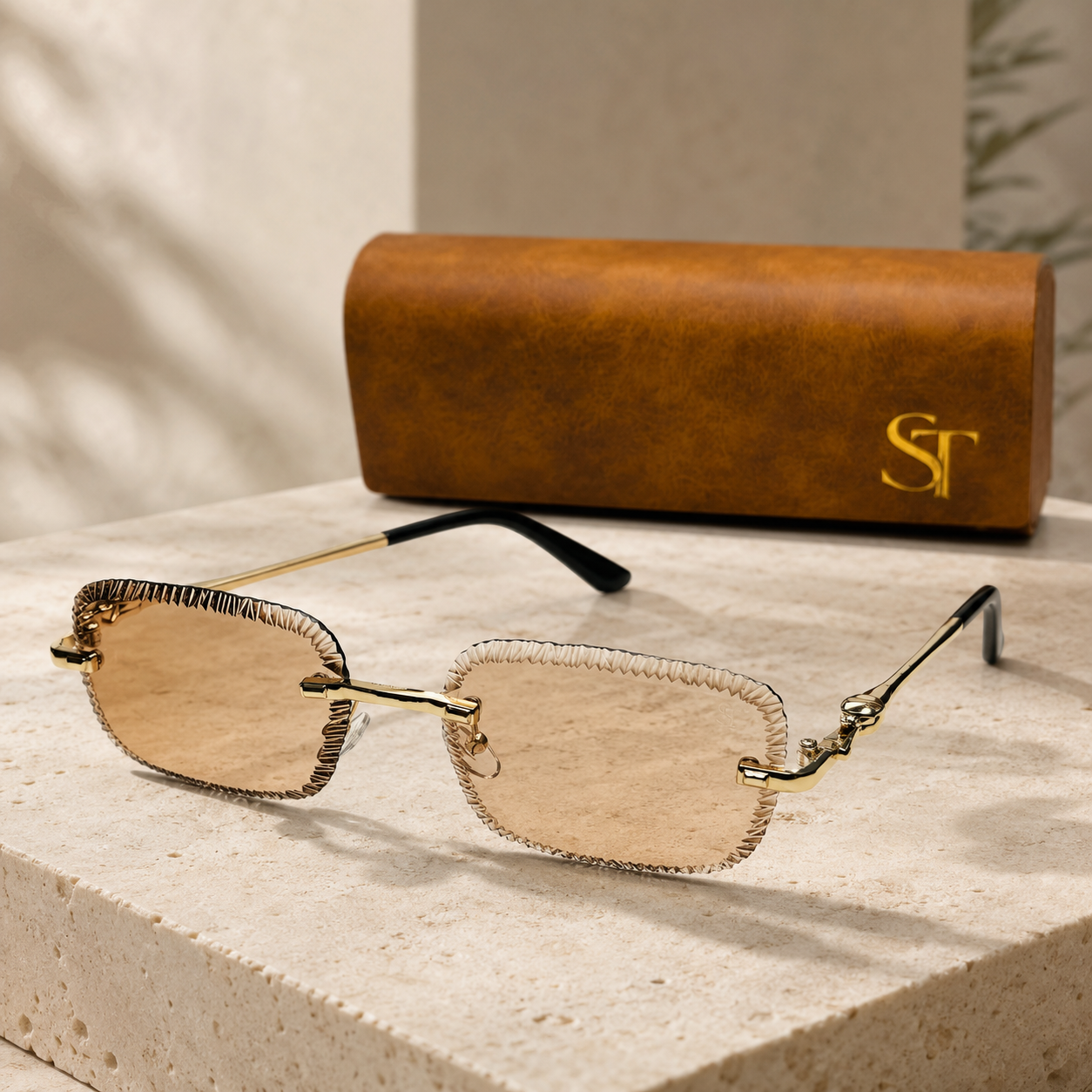ST Crystal Champagne Sunglasses