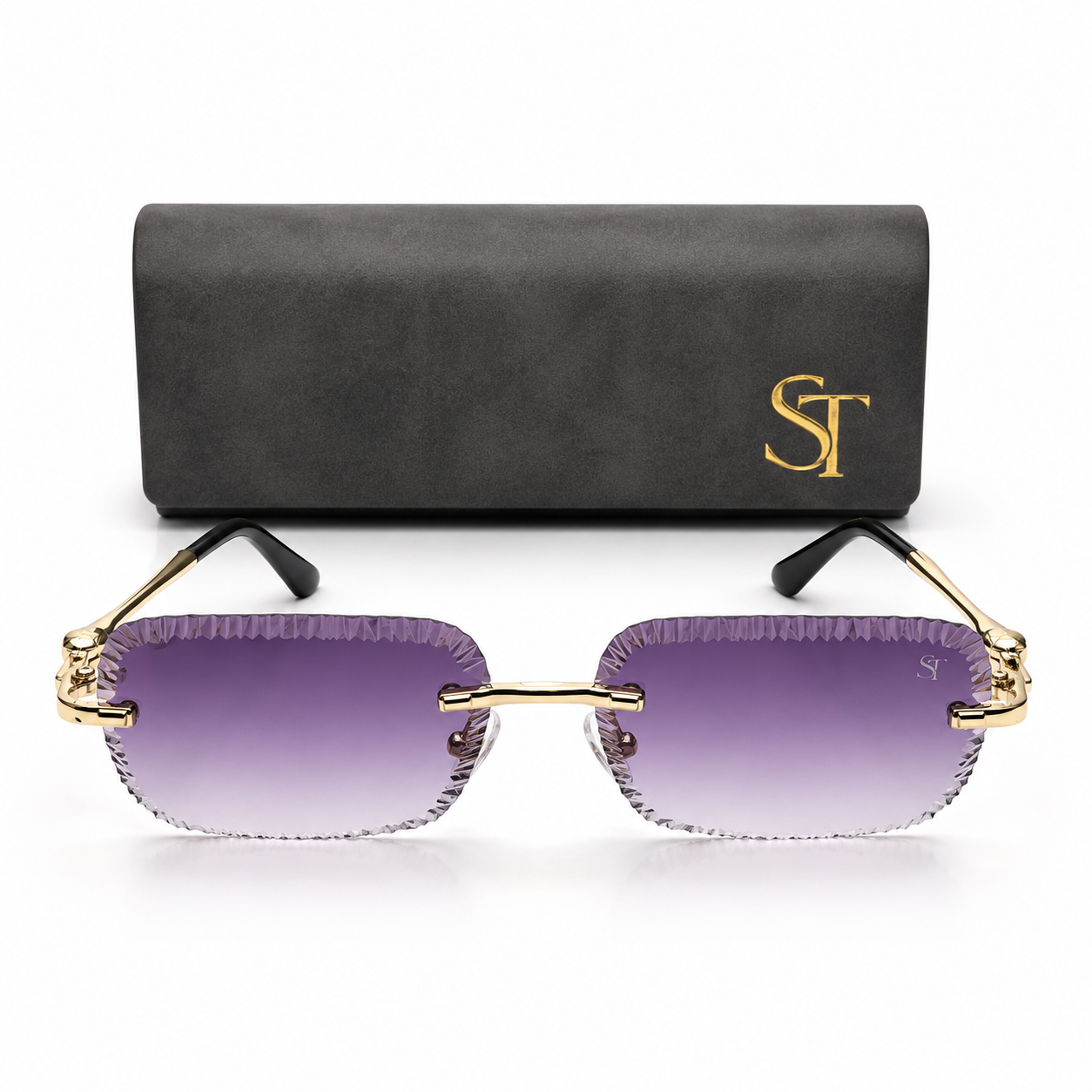 ST Amethyst Luxe Rimless Sunglasses